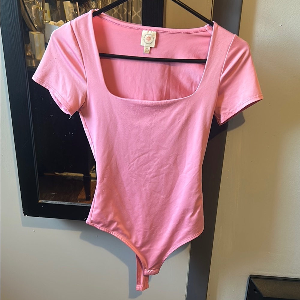 Pink Bodysuit Top